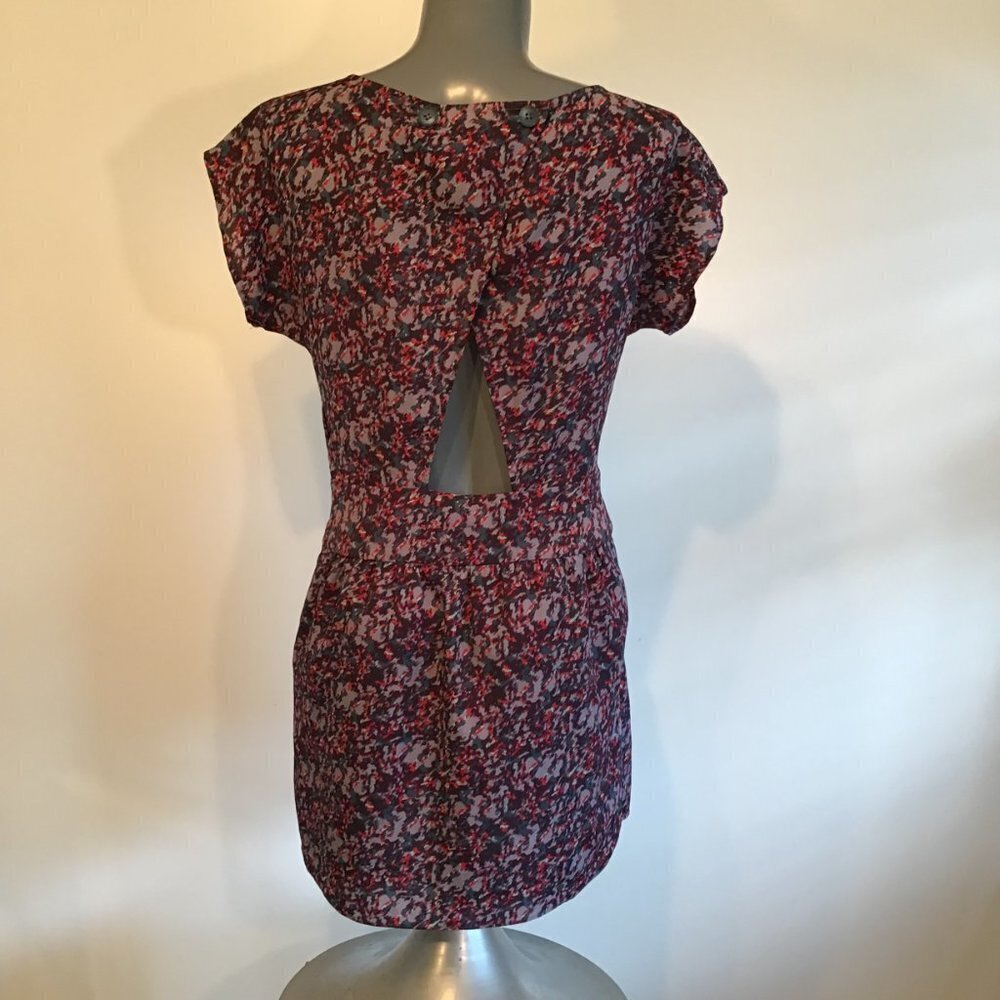 Bcbgeneration Ruffle Front Mini Dress Cloudy Sky … - image 3